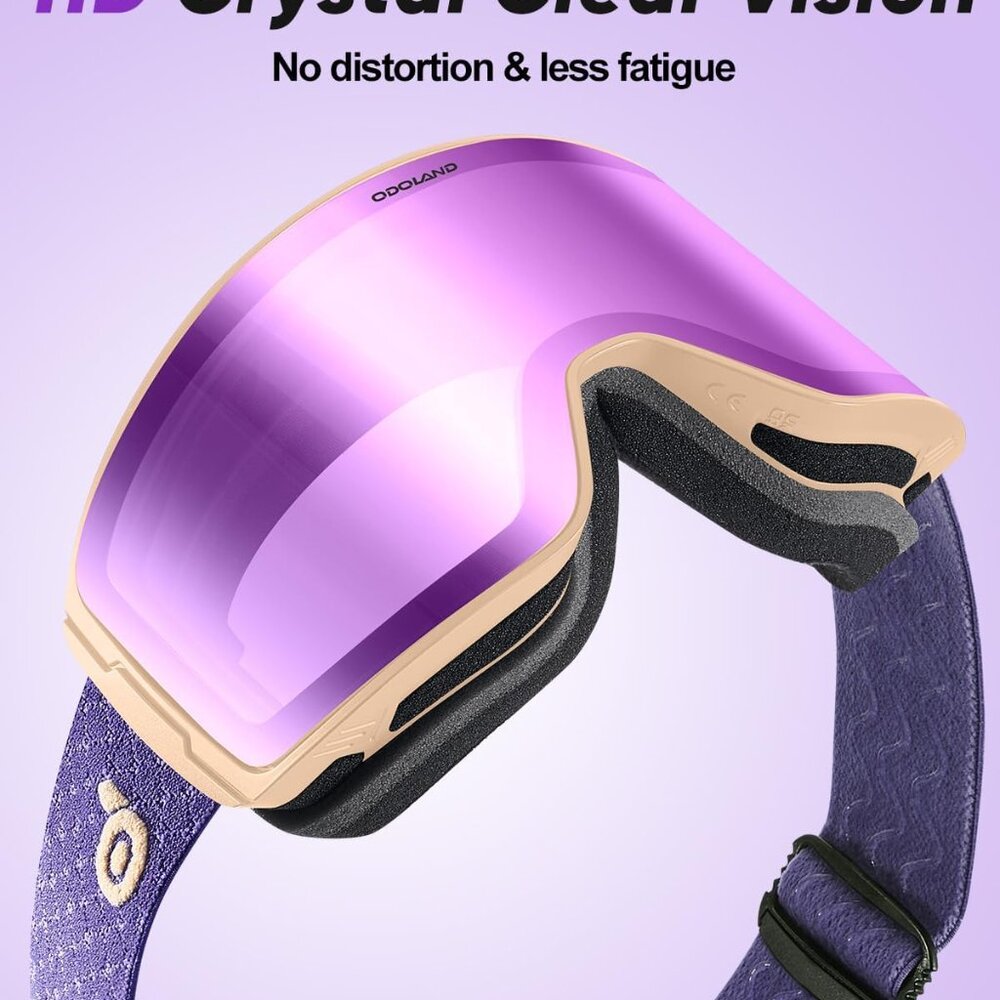 Snow Snowboard Goggles with Pattern Strap - Picture 5 of 6
